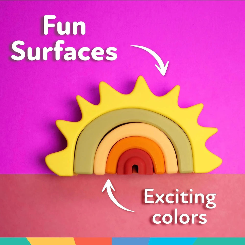 Silicone Rainbow Stacking Sun