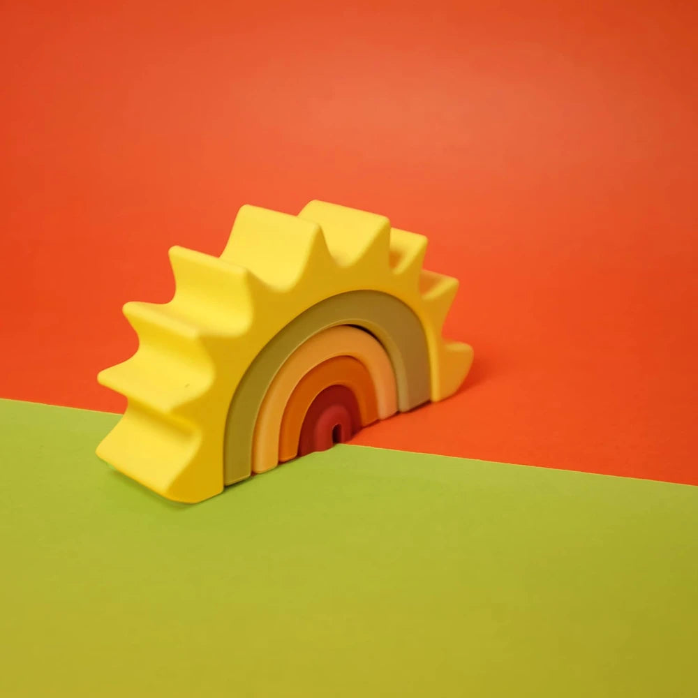 Silicone Rainbow Stacking Sun
