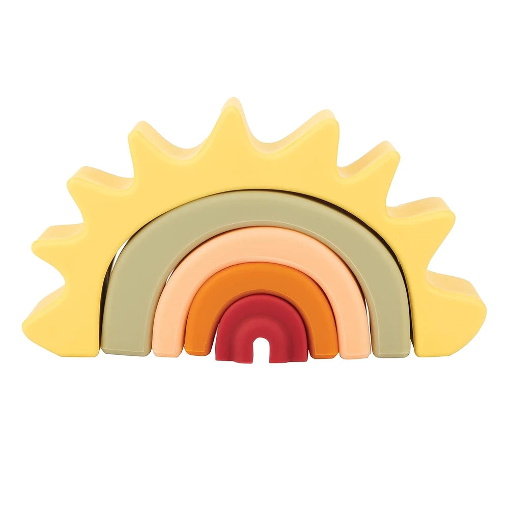 Silicone Rainbow Stacking Sun