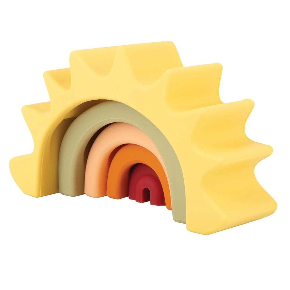 Silicone Rainbow Stacking Sun