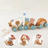 Wooden Montessori Activity Train