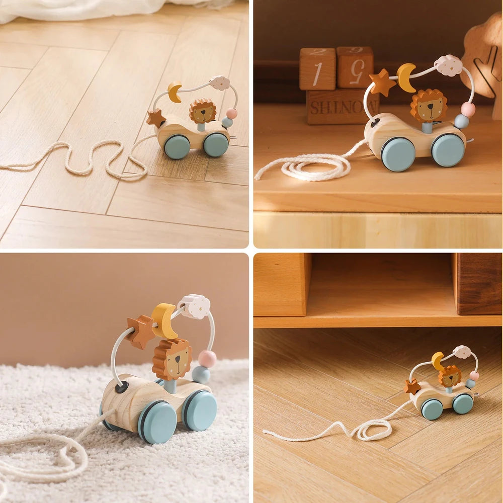 Wooden Montessori Activity Train