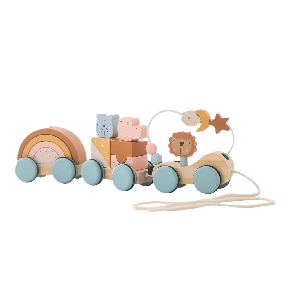 Wooden Montessori Activity Train