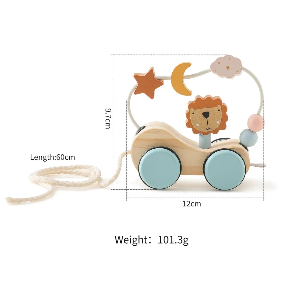 Wooden Montessori Activity Train