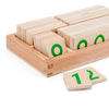Wooden Montessori Number Cards