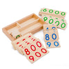 Wooden Montessori Number Cards