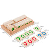 Wooden Montessori Number Cards