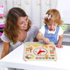 Wooden Calendar & Clock Activity Board