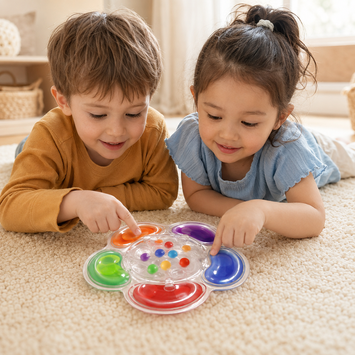 Rainbow Color Sorting Sensory Toy