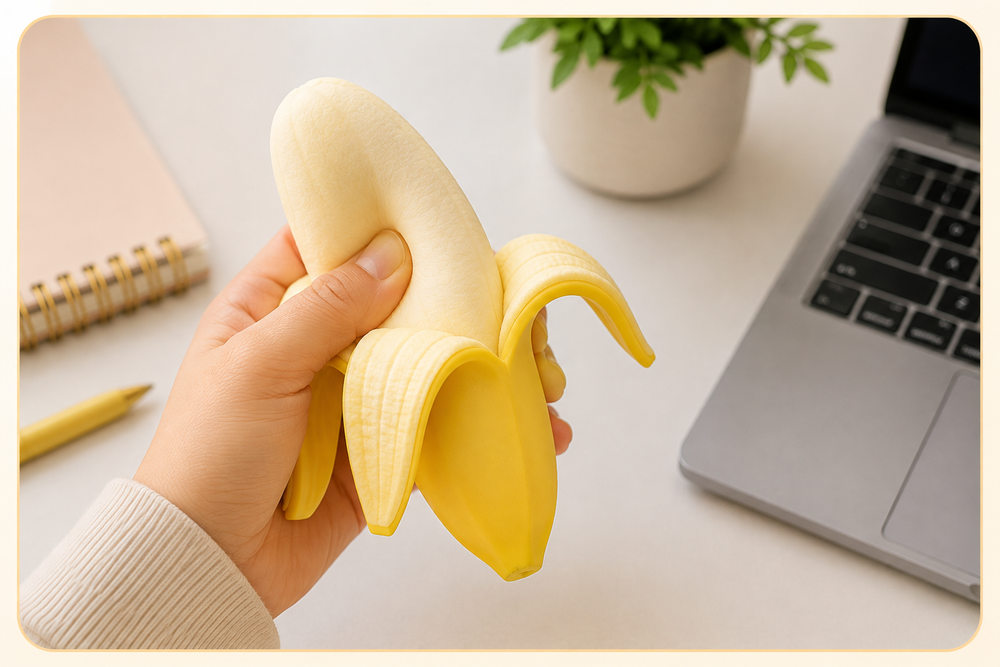 Peelable Banana Squeeze Toy