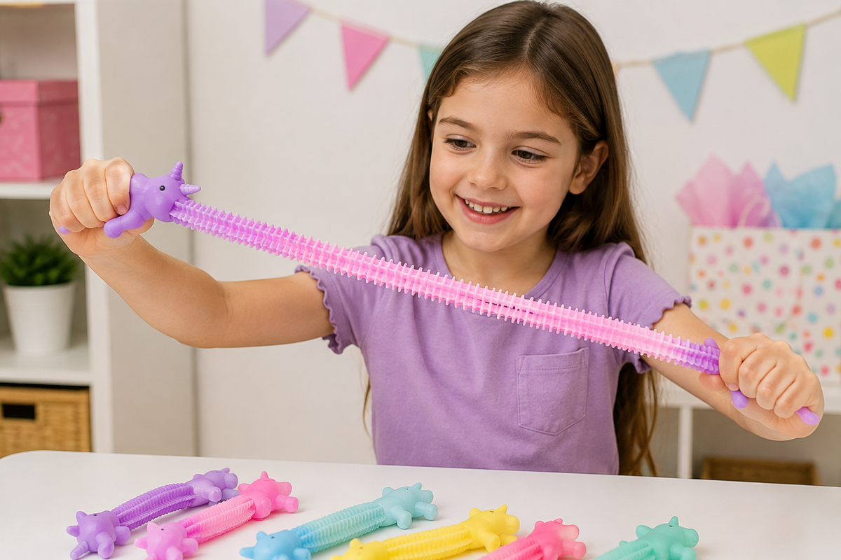 Stretchy Unicorn Pull Worm Fidget Toys