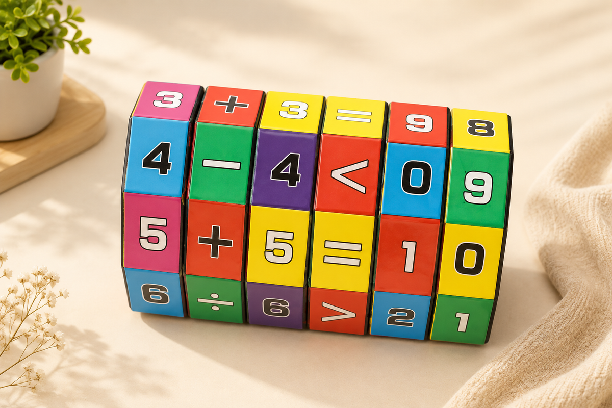 Math Counting Cube Puzzle