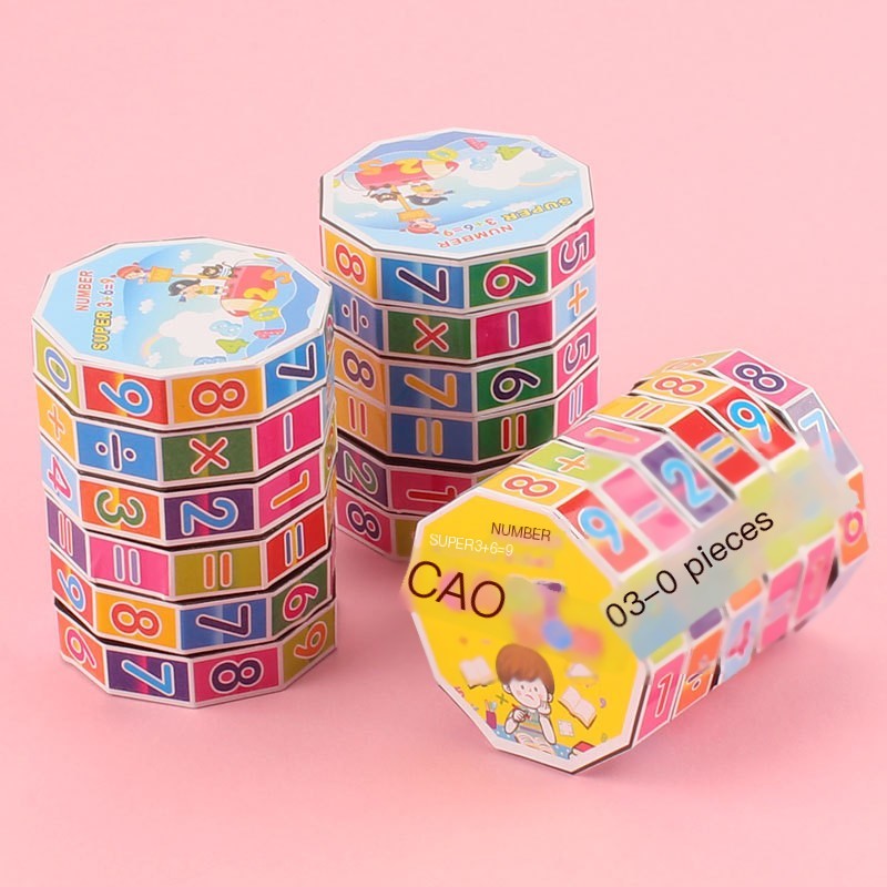 Math Counting Cube Puzzle
